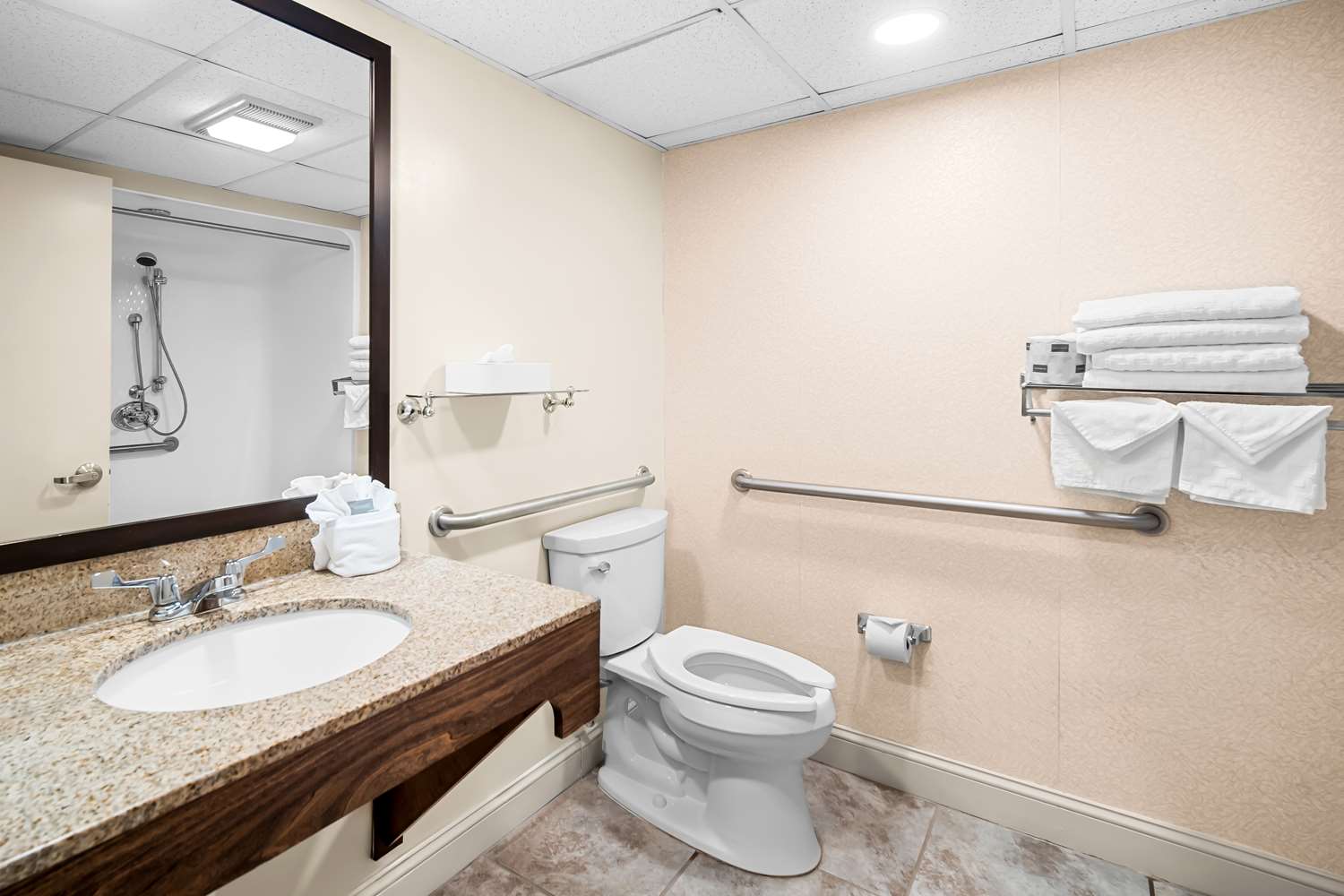 NOVA Heated Wheelchair Accessible 5 ft. walk-in bathtub with 6 in. Tile Easy Up Adhesive Wall Surround in Biscuit NOVA Heated Wheelchair Accessible 5 ft. walk-in bathtub with 6 in. Tile Easy Up Adhesive Wall Surround in Biscuit