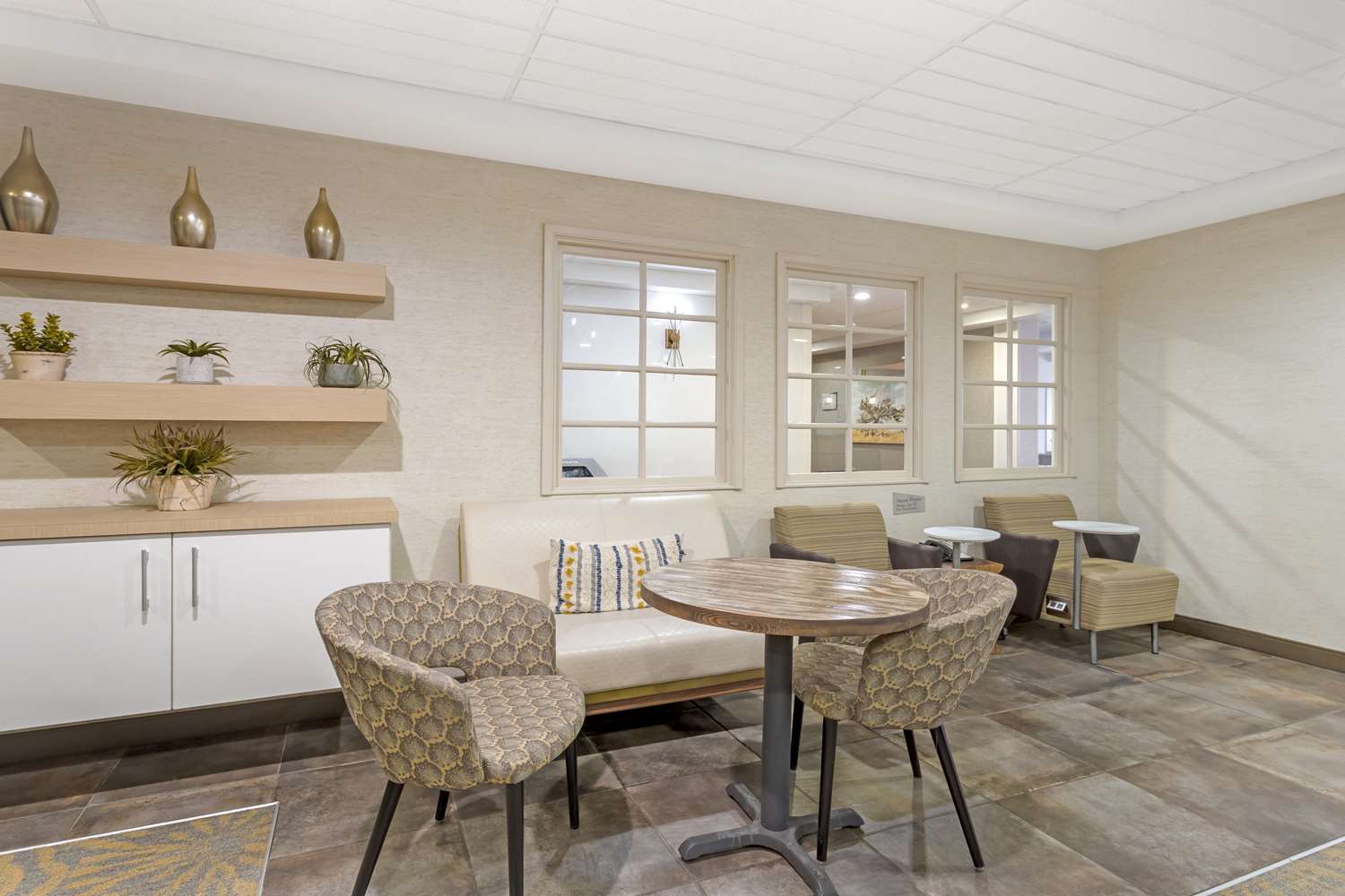 Common Area 18-Pack Native Rock Pattern Full Spread Adhesive Carpet Tile Common Area 18-Pack Native Rock Pattern Full Spread Adhesive Carpet Tile