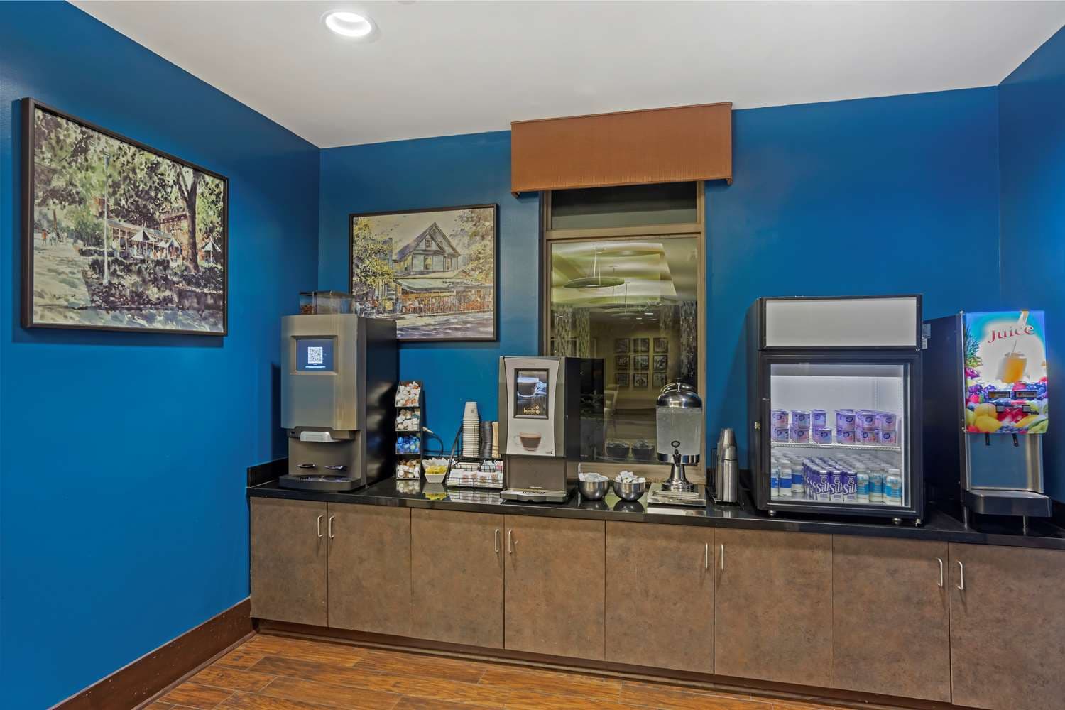 Frozen yogurt machine installed on second floor of student center